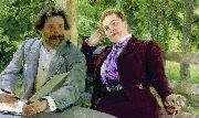 Self portrait with Natalia Borisovna Nordman-Severova.